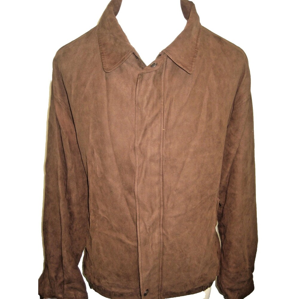 Mens Tehana "Clint" Brown Lined Peached Windbreaker sz XXL